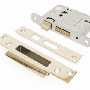 From the Anvil PVD 3" 5 Lever BS Sash Lock - 91121