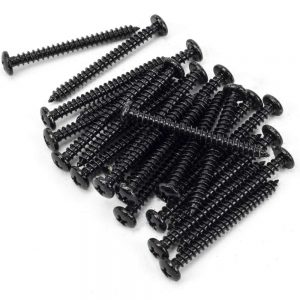 From the Anvil Black 10x2" Round Head Screws (25) - 91177