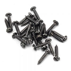 From the Anvil Dark Stainless Steel 4x?" Round Head Screws (25) - 91222