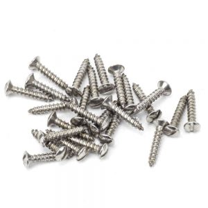 From the Anvil Stainless Steel 4x?" Countersunk Raised Head Screws (25) - 91243