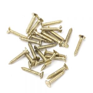From the Anvil Polished Brass SS 4x?" Countersunk Screws (25) - 91260