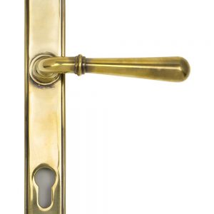From the Anvil Aged Brass Newbury Slimline Lever Espag. Lock Set - 91413