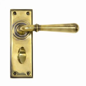 From the Anvil Aged Brass Newbury Lever Bathroom Set - 91416