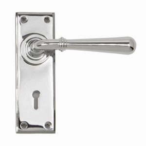 From the Anvil Polished Chrome Newbury Lever Lock Set - 91421