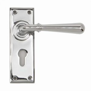 From the Anvil Polished Chrome Newbury Lever Euro Set - 91424