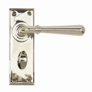 From the Anvil Polished Nickel Newbury Lever Bathroom Set - 91430