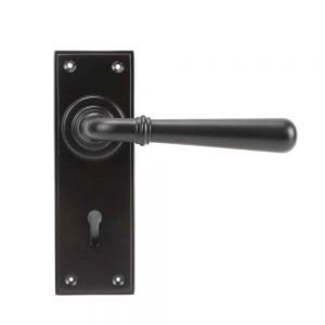From the Anvil Aged Bronze Newbury Lever Lock Set - 91435