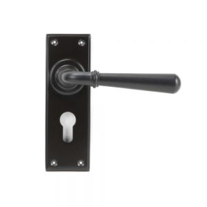 From the Anvil Aged Bronze Newbury Lever Euro Set - 91438