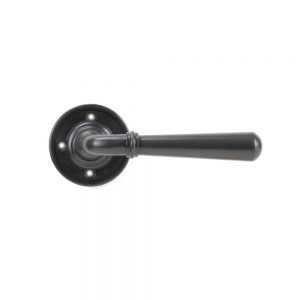 From the Anvil Aged Bronze Newbury Lever on Rose Set - 91439