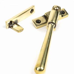 From the Anvil Aged Brass Night-Vent Locking Newbury Fastener - 91442