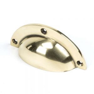 From the Anvil Aged Brass 4" Plain Drawer Pull - 91522