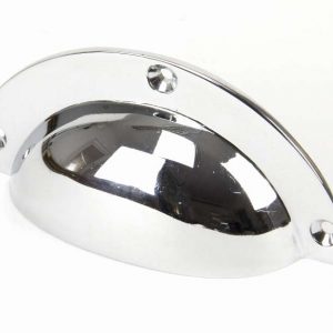 From the Anvil Polished Chrome 4" Plain Drawer Pull - 91523