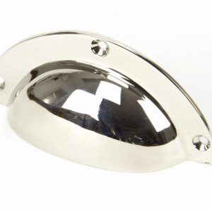 From the Anvil Polished Nickel 4" Plain Drawer Pull - 91524