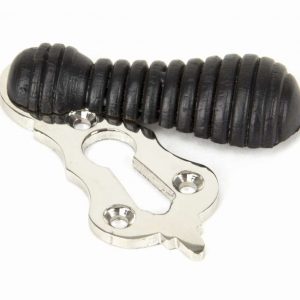 From the Anvil Ebony & Polished Nickel Beehive Escutcheon - 91533