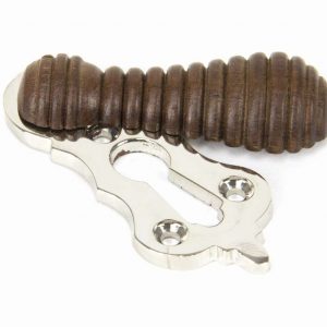 From the Anvil Rosewood & Polished Nickel Beehive Escutcheon - 91534