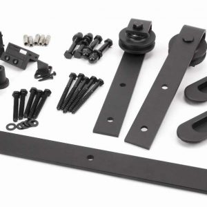 From the Anvil 100kg Black Sliding Door Hardware Kit (2m Track) - 91793