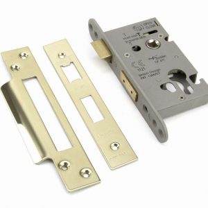 From the Anvil PVD 2 1/2" Euro Profile Sash Lock - 91839