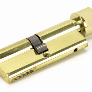 From the Anvil Lacquered Brass 40/40 Euro Cylinder/Thumbturn - 91871
