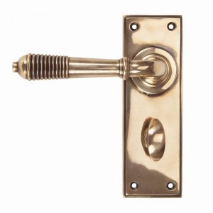 From the Anvil Polished Bronze Reeded Lever Bathroom Set - 91915