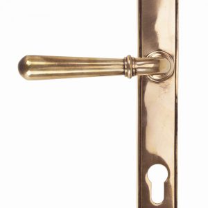 From the Anvil Polished Bronze Newbury Slimline Lever Espag. Lock - 91918
