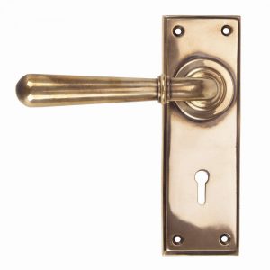 From the Anvil Polished Bronze Newbury Lever Lock Set - 91919