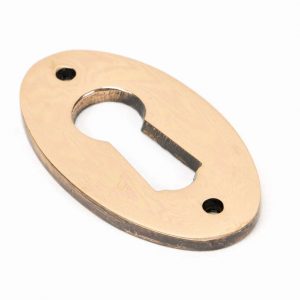 From the Anvil Polished Bronze Oval Escutcheon - 91927
