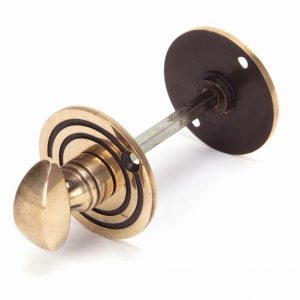 From the Anvil Polished Bronze Round Bathroom Thumbturn - 91930