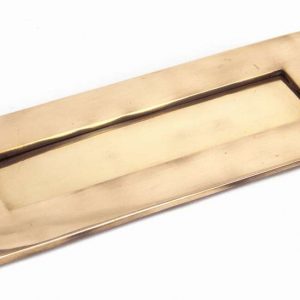 From the Anvil Polished Bronze Small Letter Plate - 91931