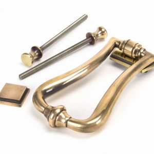 From the Anvil Polished Bronze Slimline Art Deco Door Knocker - 91945