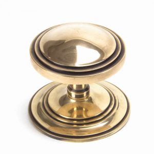 From the Anvil Polished Bronze Art Deco Centre Door Knob - 91946