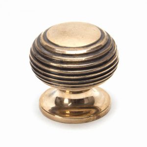 From the Anvil Polished Bronze Beehive Cabinet Knob 30mm - 91948