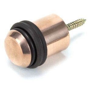 From the Anvil Polished Bronze Floor Mounted Door Stop - 91959