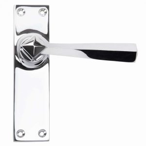 From the Anvil Polished Chrome Straight Lever Latch Set - 91969