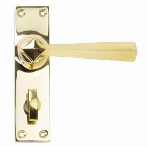 From the Anvil Polished Brass Straight Lever Bathroom Set - 91971