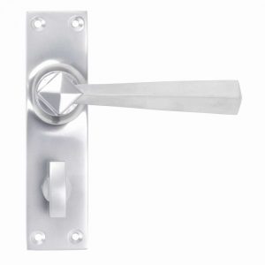 From the Anvil Satin Chrome Straight Lever Bathroom Set - 91973
