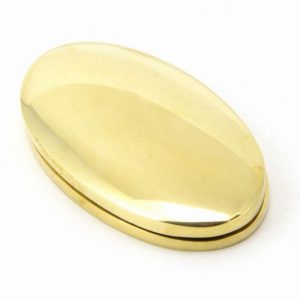From the Anvil Polished Brass Oval Escutcheon & Cover - 91987