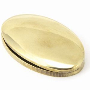 From the Anvil Aged Brass Oval Escutcheon & Cover - 91988