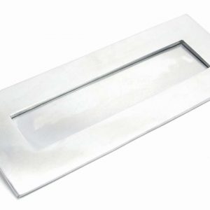 From the Anvil Satin Chrome Small Letter Plate - 92005
