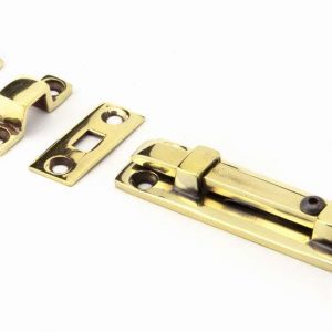 From the Anvil Aged Brass 4" Universal Bolt - 92007