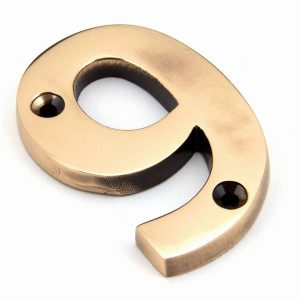 From the Anvil Polished Bronze Numeral 9 - 92029