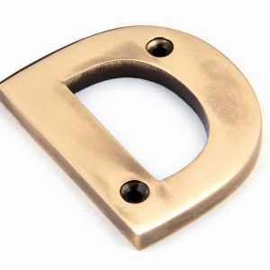 From the Anvil Polished Bronze Letter D - 92031D