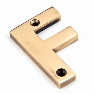 From the Anvil Polished Bronze Letter F - 92031F
