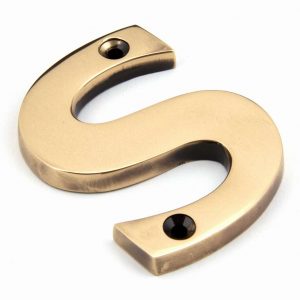 From the Anvil Polished Bronze Letter S - 92031S