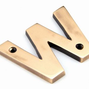 From the Anvil Polished Bronze Letter W - 92031W