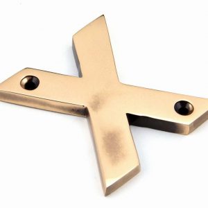 From the Anvil Polished Bronze Letter X - 92031X