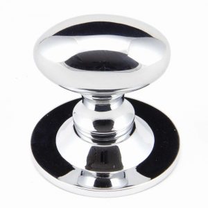 From the Anvil Polished Chrome Oval Cabinet Knob 33mm - 92034