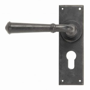 From the Anvil External Beeswax Regency Lever Euro Lock Set - 92054