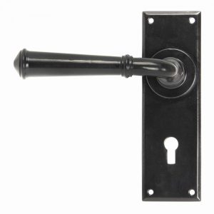From the Anvil Black Regency Lever Lock Set - 92057