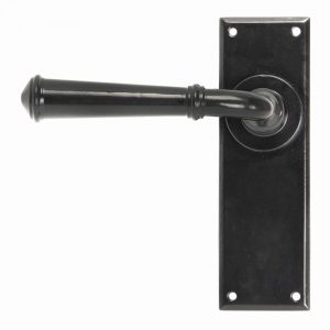 From the Anvil Black Regency Lever Latch Set - 92058