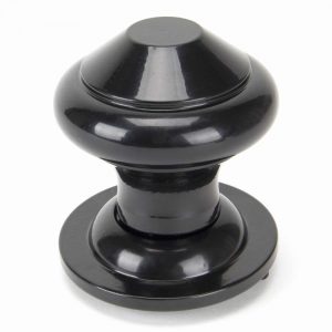 From the Anvil Black Regency Centre Door Knob - 92070